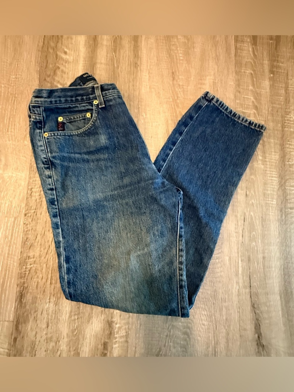 Vintage 90s Guess Jeans Classic 001 Straight Leg Men’s Size 32x32 Blue Denim